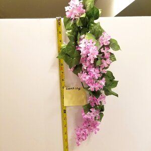 1 (one) 17” Height Artificial Flower Wisteria Stem, Purple Color